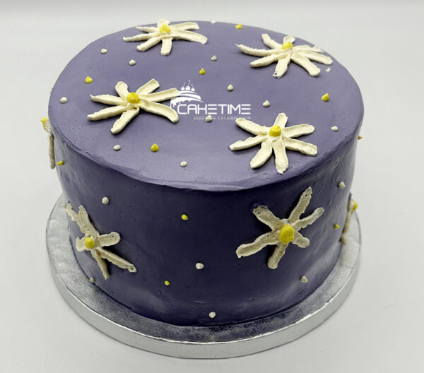 Cute Purple Flower Cake